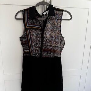 BCBG Patterned Sleveless Romper